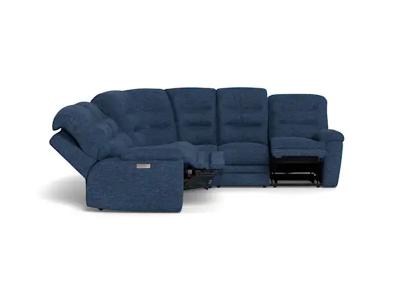 Palliser Keiran Symmetrical 5 Piece Power Reclining Sectional in Sanctuary Smoke - Keiran 5Piece Sectional(Sanctuary Sky)