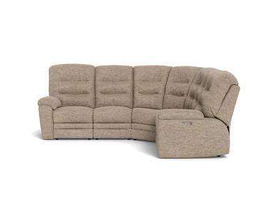 Palliser Keiran Symmetrical 5 Piece Power Reclining Sectional in Sanctuary Smoke - Keiran 5Piece Sectional(Sanctuary Hemp)