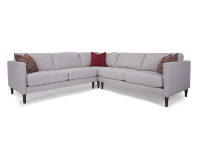 Decor-Rest Marco MyCustom Symmetrical 3 Piece Sectional in Ivory - Macro 3Piece Sectional(Sand)