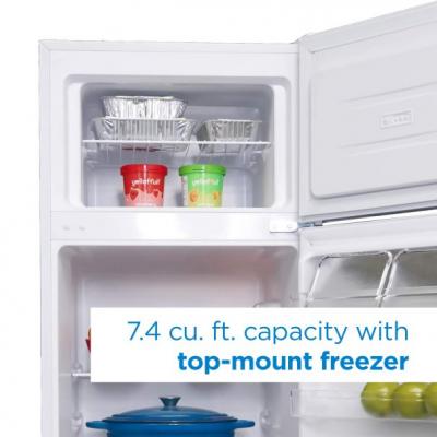 22" Danby 7.4 Cu. Ft. Top Mount Refrigerator - DPF074B2WDB-6