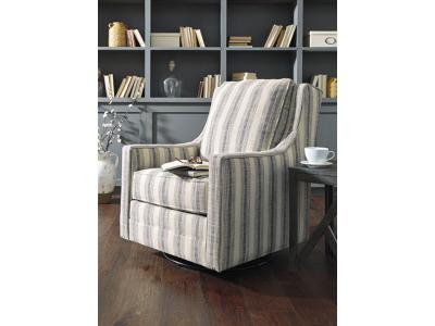 Ashley Furniture Kambria Swivel Glider Accent Chair A3000207 Ivory/Black