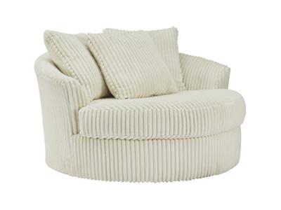 Ashley Furniture Lindyn Oversized Swivel Accent Chair 2110421 Ivory
