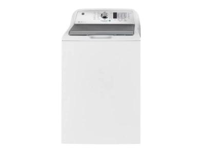 27" GE 5.2 Cu. Ft. Capacity  Top Load Washer with SaniFresh Cycle in White  - GTW685BMRWS
