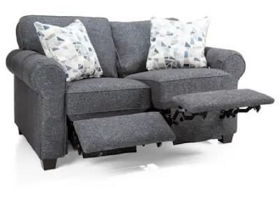 Décor-Rest Cosmo Power Reclining Loveseat in Mondavi Graphite - Cosmo Power Reclining Loveseat