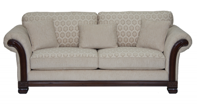 Dynasty Fabric Sofa in off- white - 0631-10
