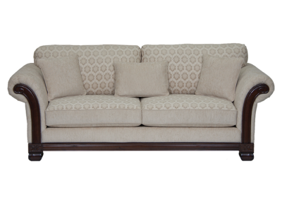 Dynasty Fabric Sofa in off- white - 0631-10