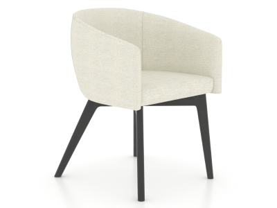 Canadel 5138 Angled Legs and Retro-Chic Flair Chair - CNF05138TW05MNA