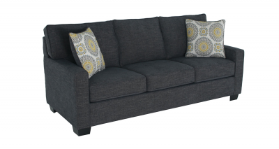 Dynasty Sofa Set in Charcoal - 0907-10