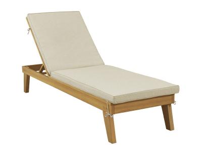 Ashley Furniture Byron Bay Chaise Lounge with Cushion P285-815 Light Brown