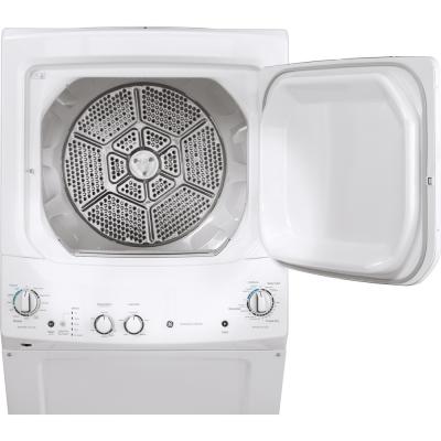27" GE Unitized Spacemaker Washer And Gas Dryer - GUD27GSSMWW
