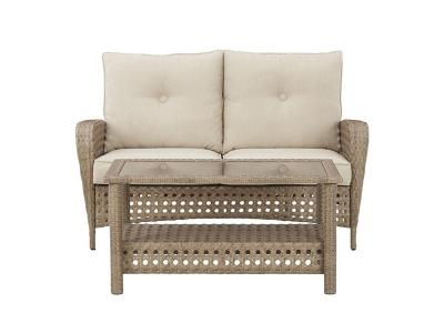 Ashley Furniture Braylee Loveseat w/Table (2/CN) P345-035 Driftwood