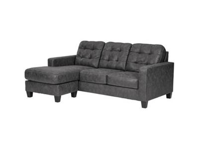 Ashley Furniture Venaldi Sofa Chaise 9150118 Gunmetal