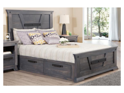 Handstone Algoma Queen 4 Drawer Storage Platform Bed with 22’’ Low Footboard - N-AL-QL4SP