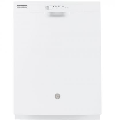 24" GE Built-in Front Control Dishwasher In White - GDF510PGMWW