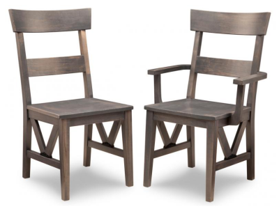 Handstone Chattanooga Side Chair With Wood Seat - P-CH20WS
