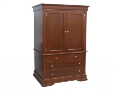 Handstone Phillipe 2Pc Armoire with 4 Drawers 2 Adjustable Shelves - P-P55