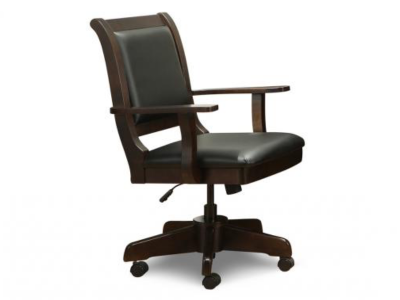 Handstone Office Chair with Gas Lift Tilt and Swivel Base in Leather - P-OC21Leather