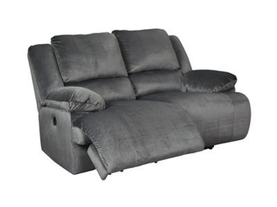 Ashley Furniture Clonmel Reclining Power Loveseat 3650574 Charcoal