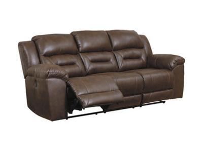Ashley Furniture Stoneland Reclining Power Sofa 3990487 Chocolate