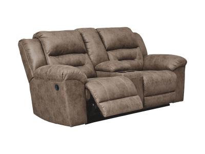 Ashley Furniture Stoneland DBL Rec Loveseat w/Console 3990594 Fossil