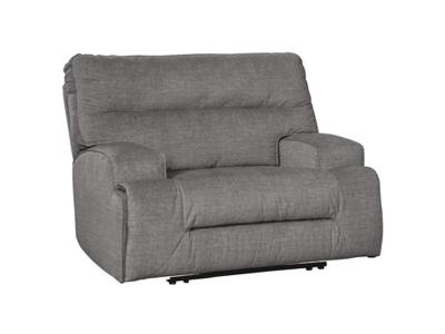 Ashley Furniture Coombs Wide Seat Power Recliner 4530282 Charcoal