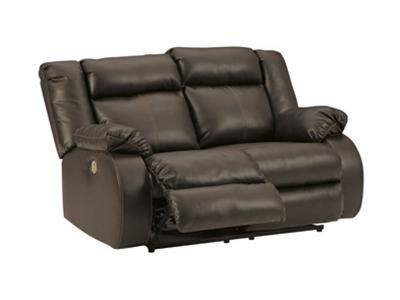 Ashley Furniture Denoron Reclining Power Loveseat 5350574 Chocolate