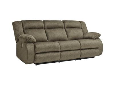 Ashley Furniture Burkner Reclining Power Sofa 5380387 Mocha