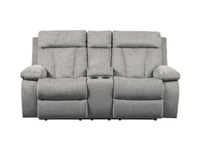 Ashley Furniture Mitchiner DBL Rec Loveseat w/Console 7620494 Fog