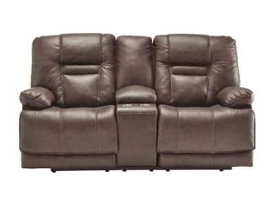 Ashley Furniture Wurstrow PWR REC Loveseat/CON/ADJ HDRST U5460318 Umber