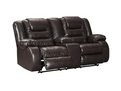 Ashley Furniture Vacherie DBL Rec Loveseat w/Console 7930794 Chocolate