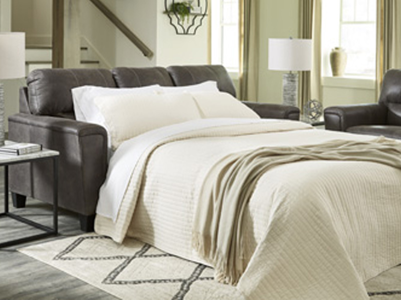 Ashley 9400239 Furniture Navi Queen Sofa Sleeper Smoke