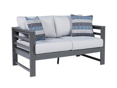 Ashley Furniture Amora Loveseat w/Cushion P417-835 Charcoal Gray