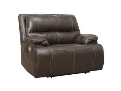 Ashley Furniture Ricmen Wide Seat Power Recliner U4370182 Walnut