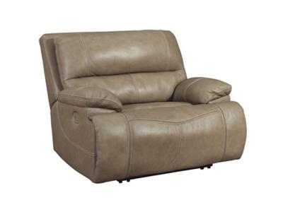 Ashley Furniture Ricmen Wide Seat Power Recliner U4370282 Putty