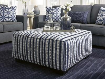 Ashley Furniture Kiessel Nuvella Oversized Accent Ottoman 1450408 Indigo