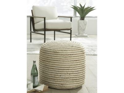 Ashley Furniture Aildon Pouf A1000810 Natural/White