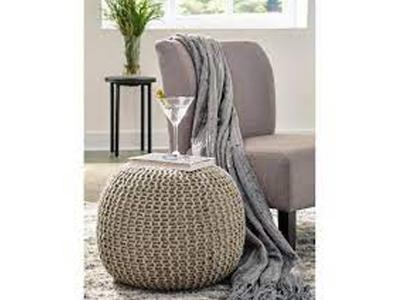 Ashley Furniture Latricia Pouf A1000826 Natural