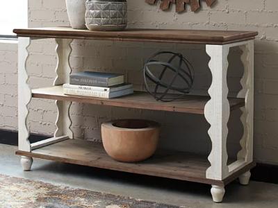 Ashley Furniture Alwyndale Console Sofa Table A4000107 Antique White/Brown
