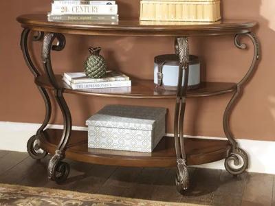 Ashley Furniture Nestor Sofa Table T517-4 Medium Brown