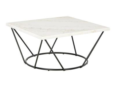 Ashley Furniture Vancent Square Cocktail Table T630-8 White/Black