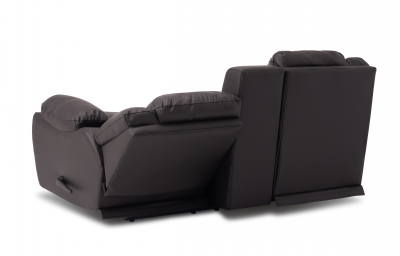 Palliser Mira Manual Reclining Loveseat Console with Cupholder in Bali Carob - 41052-58SS