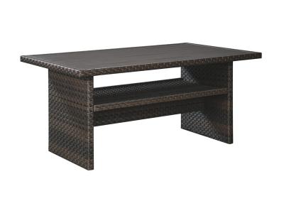 Ashley Furniture Easy Isle RECT Multi-Use Table P455-625 Dark Brown/Beige