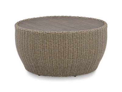 Ashley Furniture DANSON Round Cocktail Table P505-708 Beige