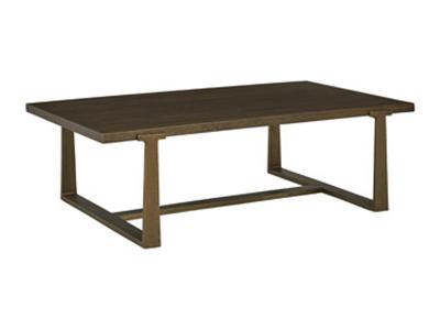 Ashley Furniture Balintmore Rectangular Cocktail Table T967-1 Brown/Gold Finish