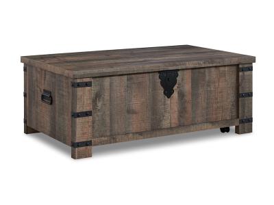 Ashley Furniture Hollum Lift Top Cocktail Table T466-9 Rustic Brown