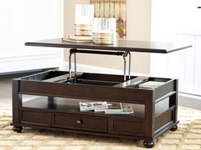 Ashley Furniture Barilanni Lift Top Cocktail Table T934-9 Dark Brown