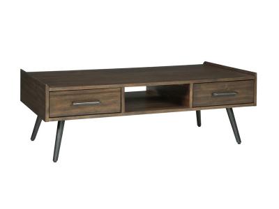 Ashley Furniture Calmoni Rectangular Cocktail Table T916-1 Brown