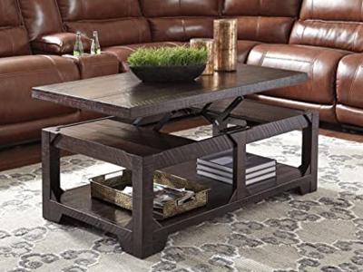 Ashley Furniture Rogness Lift Top Cocktail Table T745-9 Rustic Brown