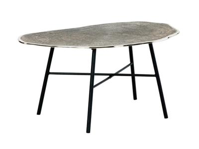 Ashley Furniture Laverford Oval Cocktail Table T836-8 Chrome/Black