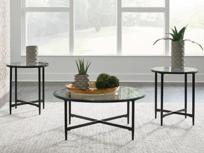 Ashley Furniture Stetzer Occasional Table Set (3/CN) T023-13 Black